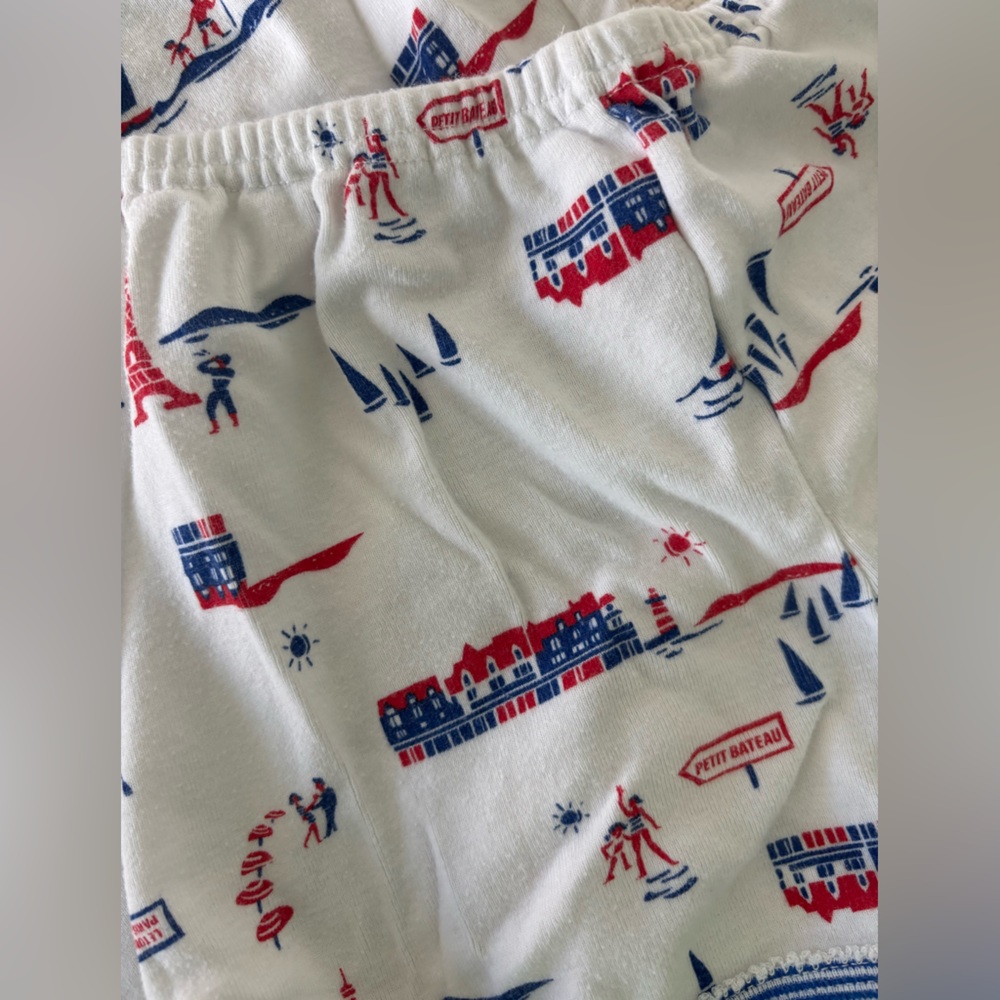 Kids Pajamas with Red and Blue Print - Picture 2 of 4